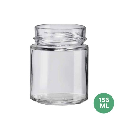 Toptan 156 ML Cam Kavanoz Cam Gıda Uyumlu Kavanoz 156mL DTO58 [Plus]