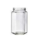 Toptan 1700 ML (1,7 LT ) Cam Kavanoz Cam Gıda Uyumlu Kavanoz 1700mL TO100 [Hexagonal]