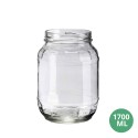 Toptan 1700 ML Cam Kavanoz Cam Gıda Uyumlu Kavanoz 1700mL TO100 [Via]
