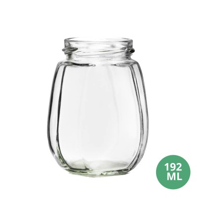 Toptan 192 ML Cam Kavanoz Cam Gıda Uyumlu Kavanoz 192mL TO53 [MieleOro]
