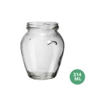 Toptan 314 ML Cam Kavanoz Cam Gıda Uyumlu Kavanoz 314mL TO63 [Amfora]