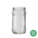 Toptan 314 ML Cam Kavanoz Cam Gıda Uyumlu Kavanoz 314mL TO66 [Facet]