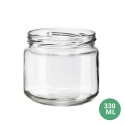 Toptan 330 ML Cam Kavanoz Cam Gıda Uyumlu Kavanoz 330mL TO82 [Podgy]