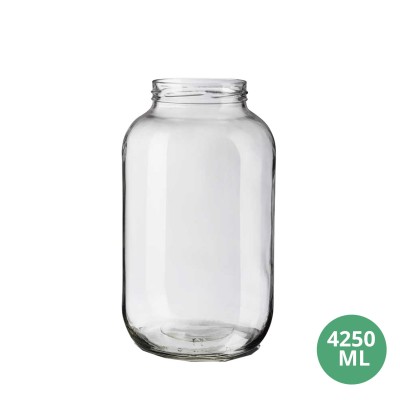 Toptan 4250 ML Cam Kavanoz Cam Gıda Uyumlu Kavanoz 4250mL TO100 [Classic]