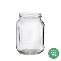Toptan 720 ML Cam Kavanoz Cam Gıda Uyumlu Kavanoz 720mL TO82 [Agrostar]