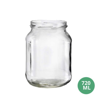Toptan 720 ML Cam Kavanoz Cam Gıda Uyumlu Kavanoz 720mL TO82 [Agrostar]