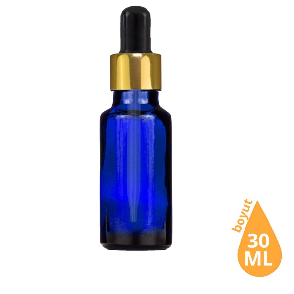 Toptan 30 ML Mavi Cam Damlalıklı Dropper Şişe Altın (Gold) Siyah Cam Damlalıklı Takım Toptan 30 ML Mavi Cam Damlalıklı Dropper Şişe Altın (Gold) Siyah Cam Damlalıklı Takım