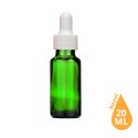 Toptan 20 ML Yeşil Cam Damlalıklı Dropper Şişe Beyaz Cam Damlalıklı Takım