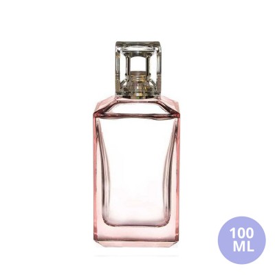 100 ML Toptan Prizma Kapatmalı Pembe Set Cam Parfüm Şişesi 150