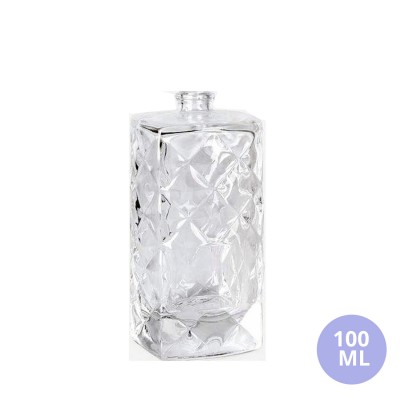 100 ML Toptan Rombi Kapatmalı Cam Parfüm Şişesi 203
