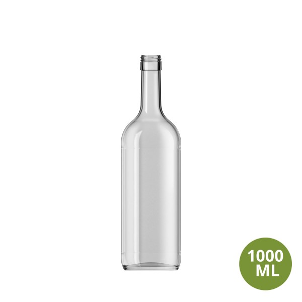 Şişecam 1000 ML Şarap / Alkol Cam Şişe Bordo 1000mL FS31 [529499]