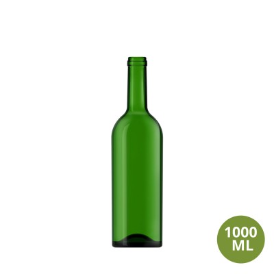 Şişecam 1000 ML Şarap / Alkol Cam Şişe Bordo 1000mL GC18 [836899]
