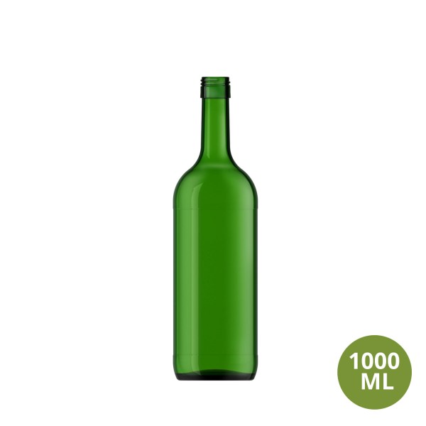 Şişecam 1000 ML Şarap / Alkol Cam Şişe Bordo 1000mL GS31 [529499]