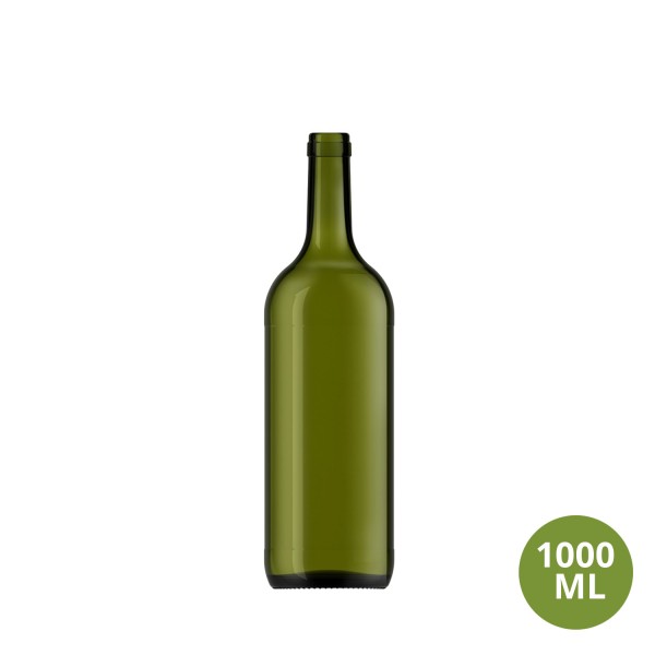 Şişecam 1000 ML Şarap / Alkol Cam Şişe Bordo 1000mL UC18 [836899]