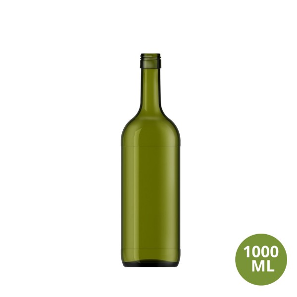 Şişecam 1000 ML Şarap / Alkol Cam Şişe Bordo 1000mL US31 [529499]