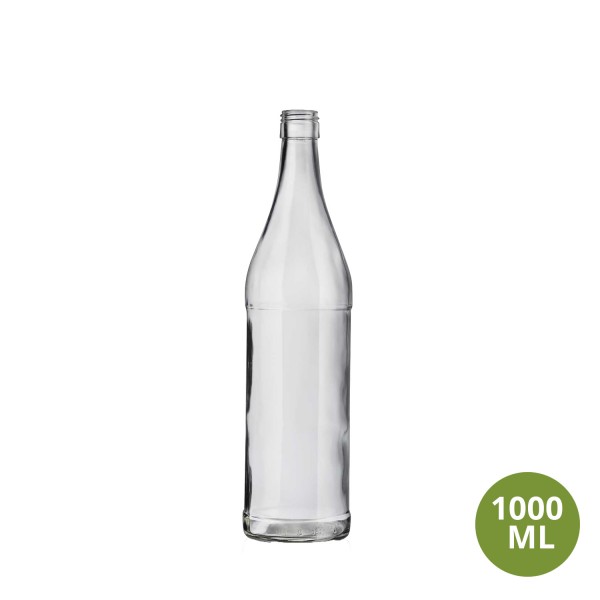 Şişecam 1000 ML Şarap / Alkol Cam Şişe Ouzo 1000mL FS