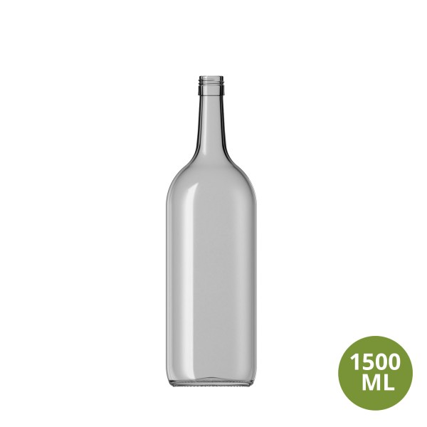 Şişecam 1500 ML Şarap / Alkol Cam Şişe Bordo 1500mL FS30 [520499]