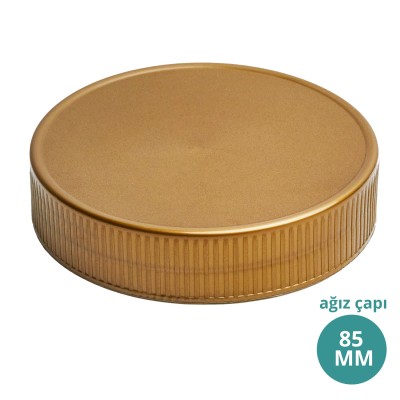 Toptan 85MM Düz Gold Kapak 85MM Ağız Çaplı 010