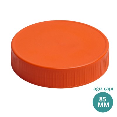 Toptan 85MM Düz Turuncu Kapak 85MM Ağız Çaplı 010