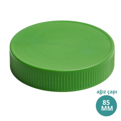 Toptan 85MM Düz Yeşil Kapak 85MM Ağız Çaplı 010