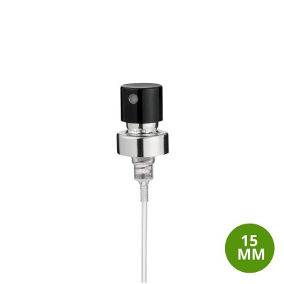 Toptan 15 MM PD  Siyah Gümüş Gövdeli Kapatmalı Metal Sprey 190