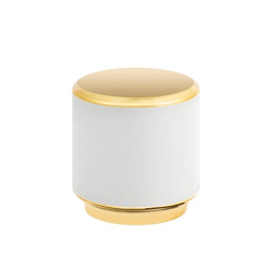 Toptan Slim DG Saten Kapatmalı Beyaz-Gold Parfum Kapak 304