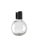 100 ML Plastik Pet Şişe Şeffaf Boş Pet Şişe Küre 24 Ağız Siyah Disctop Kapaklı Şişe