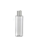 100 ML Plastik Pet Şişe Şeffaf Boş Pet Şişe Yel 24 Gümüş Mat Disctop Kapaklı Şişe