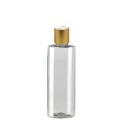 200 ML Plastik Pet Şişe Şeffaf Boş Pet Şişe Yel 24 Gold Mat Disctop Kapaklı Şişe