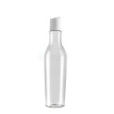 250 ML Plastik Pet Şişe Şeffaf Boş Pet Şişe AT 24 Beyaz Disctop Kapaklı Şişe