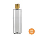 250 ML Plastik Pet Şişe Şeffaf Boş Pet Şişe Yel 24 Gold Mat Disctop Kapaklı Şişe