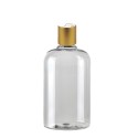 250 ML Plastik Pet Şişe Şeffaf Boş Pet Şişe Zey 24 Gold Mat Disctop Kapaklı Şişe