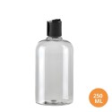 250 ML Plastik Pet Şişe Şeffaf Boş Pet Şişe Zey 24 Siyah Disctop Kapaklı Şişe