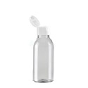 100 ML Plastik Pet Şişe Şeffaf Boş Pet Şişe AS 24 Ağız Beyaz Fliptop Kapaklı Şişe
