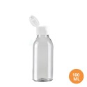 100 ML Plastik Pet Şişe Şeffaf Boş Pet Şişe AS 24 Ağız Beyaz Fliptop Kapaklı Şişe