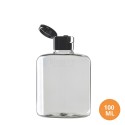 100 ML Plastik Pet Şişe Şeffaf Boş Pet Şişe Sel 24 Ağız Siyah Fliptop Kapaklı Şişe