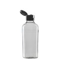 200 ML Plastik Pet Şişe Şeffaf Boş Pet Şişe De 24 Ağız Siyah Fliptop Kapaklı Şişe