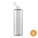 250 ML Plastik Pet Şişe Şeffaf Boş Pet Şişe Yel 24 Ağız Beyaz Fliptop Kapaklı Şişe