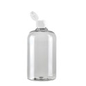 250 ML Plastik Pet Şişe Şeffaf Boş Pet Şişe Zey 24 Ağız Beyaz Fliptop Kapaklı Şişe