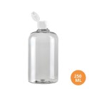 250 ML Plastik Pet Şişe Şeffaf Boş Pet Şişe Zey 24 Ağız Beyaz Fliptop Kapaklı Şişe