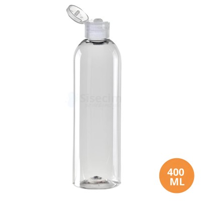 400 ML Plastik Pet Şişe Şeffaf Boş Pet Şişe AS 24 Ağız Şeffaf Fliptop Kapaklı Şişe