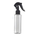 100 ML Plastik Pet Şişe Şeffaf Boş Pet Şişe Yel 24 Ağız Siyah Mini Triger Spreyli Şişe