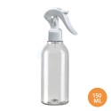 150 ML Plastik Pet Şişe Şeffaf Boş Pet Şişe AS 24 Ağız Beyaz Mini Triger Spreyli Şişe