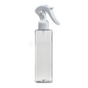 150 ML Plastik Pet Şişe Şeffaf Boş Pet Şişe Kare 24 Ağız Beyaz Mini Triger Spreyli Şişe