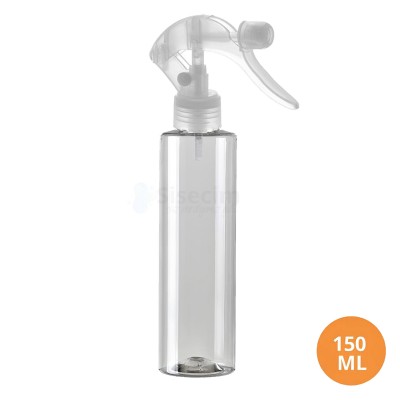 150 ML Plastik Pet Şişe Şeffaf Boş Pet Şişe Yel 24 Ağız Şeffaf Mini Triger Spreyli Şişe