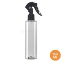 150 ML Plastik Pet Şişe Şeffaf Boş Pet Şişe Yel 24 Ağız Siyah Mini Triger Spreyli Şişe