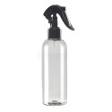 200 ML Plastik Pet Şişe Şeffaf Boş Pet Şişe AS 24 Ağız Siyah Mini Triger Spreyli Şişe