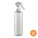250 ML Plastik Pet Şişe Şeffaf Boş Pet Şişe Yel 24 Ağız Beyaz Mini Triger Spreyli Şişe