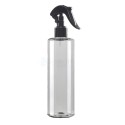 250 ML Plastik Pet Şişe Şeffaf Boş Pet Şişe Yel 24 Ağız Siyah Mini Triger Spreyli Şişe