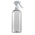 400 ML Plastik Pet Şişe Şeffaf Boş Pet Şişe Zey 24 Ağız Beyaz Mini Triger Spreyli Şişe